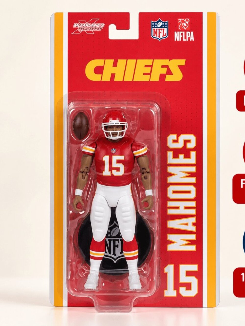 Patrick Mahomes #15 Chiefs McFarlane SportsPicks 6" NFL Action Figure 2026